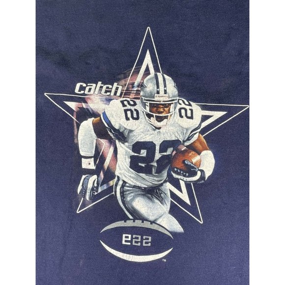 VTG EMMITT SMITH DALLAS COWBOYS MEN'S Shirt L - Picture 3 of 9